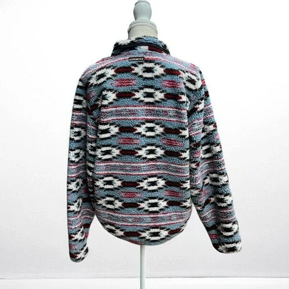 🌻CINCH Western Aztec Fleece Pullover | Women’s Size Small - Picture 6 of 10